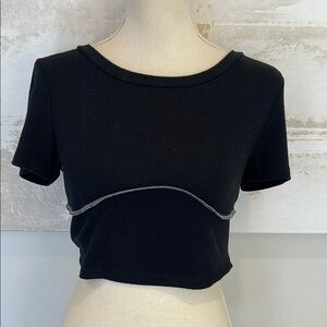 Bailey Rose Black Short Sleeve Top size medium